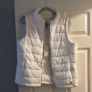 Calvin Klein Ivory Quilted Vest